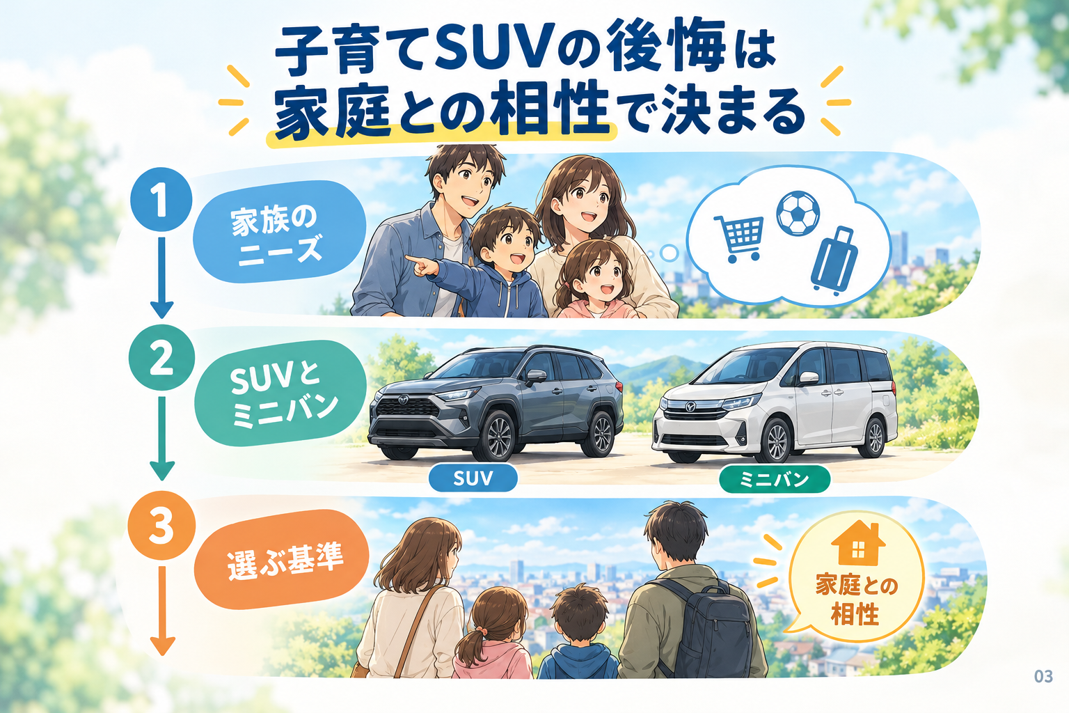 子育てSUVの後悔は家庭との相性で決まる