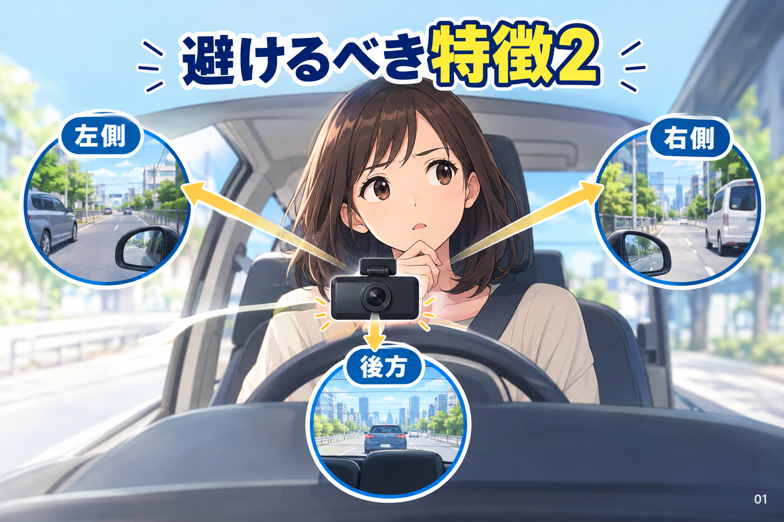 避けるべき特徴2：不安な方向を撮れていない