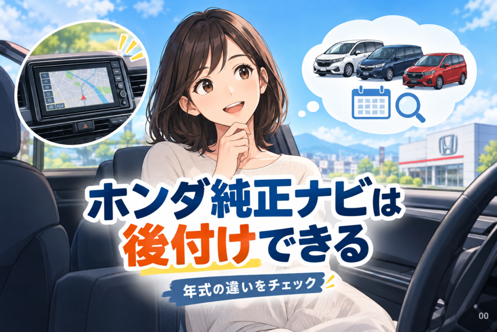 ホンダ純正ナビは後付けできる？年式違いで困らない確認法