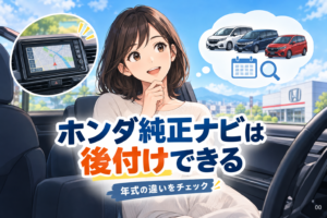 ホンダ純正ナビは後付けできる？年式違いで困らない確認法