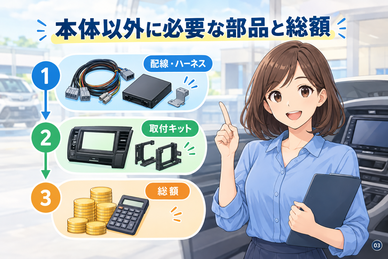 本体以外に必要な部品と総額