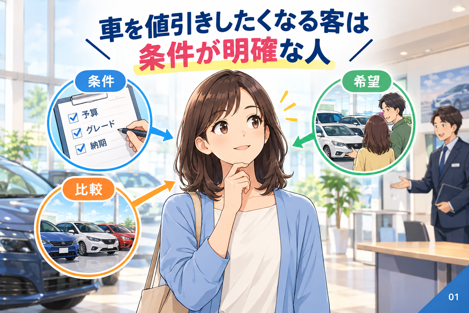 車を値引きしたくなる客は条件が明確な人