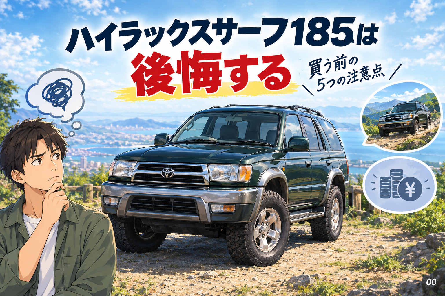 ハイラックスサーフ185は後悔する?買う前の5つの注意点
