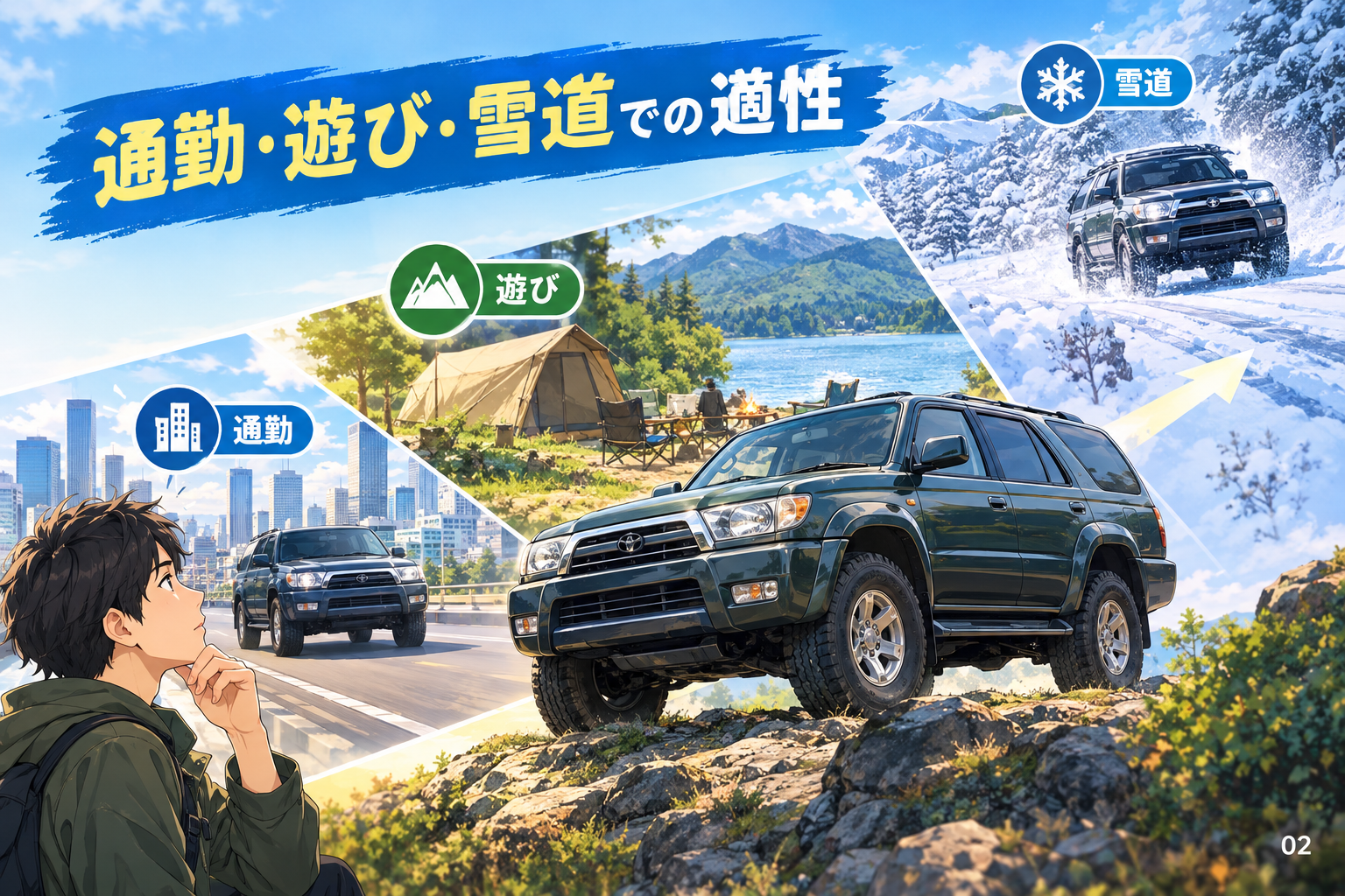 通勤・遊び・雪道での適性