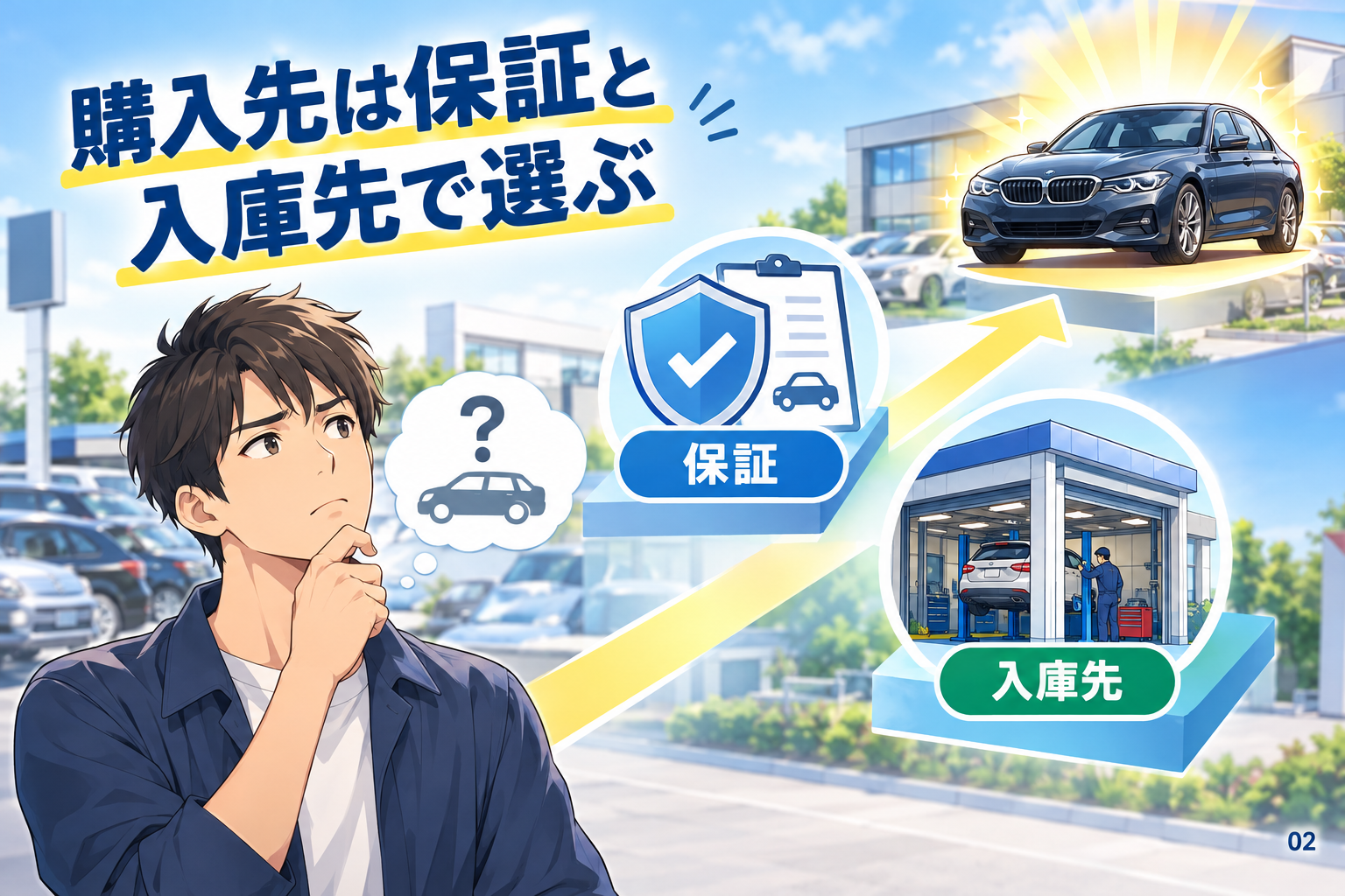 購入先は保証と入庫先で選ぶ
