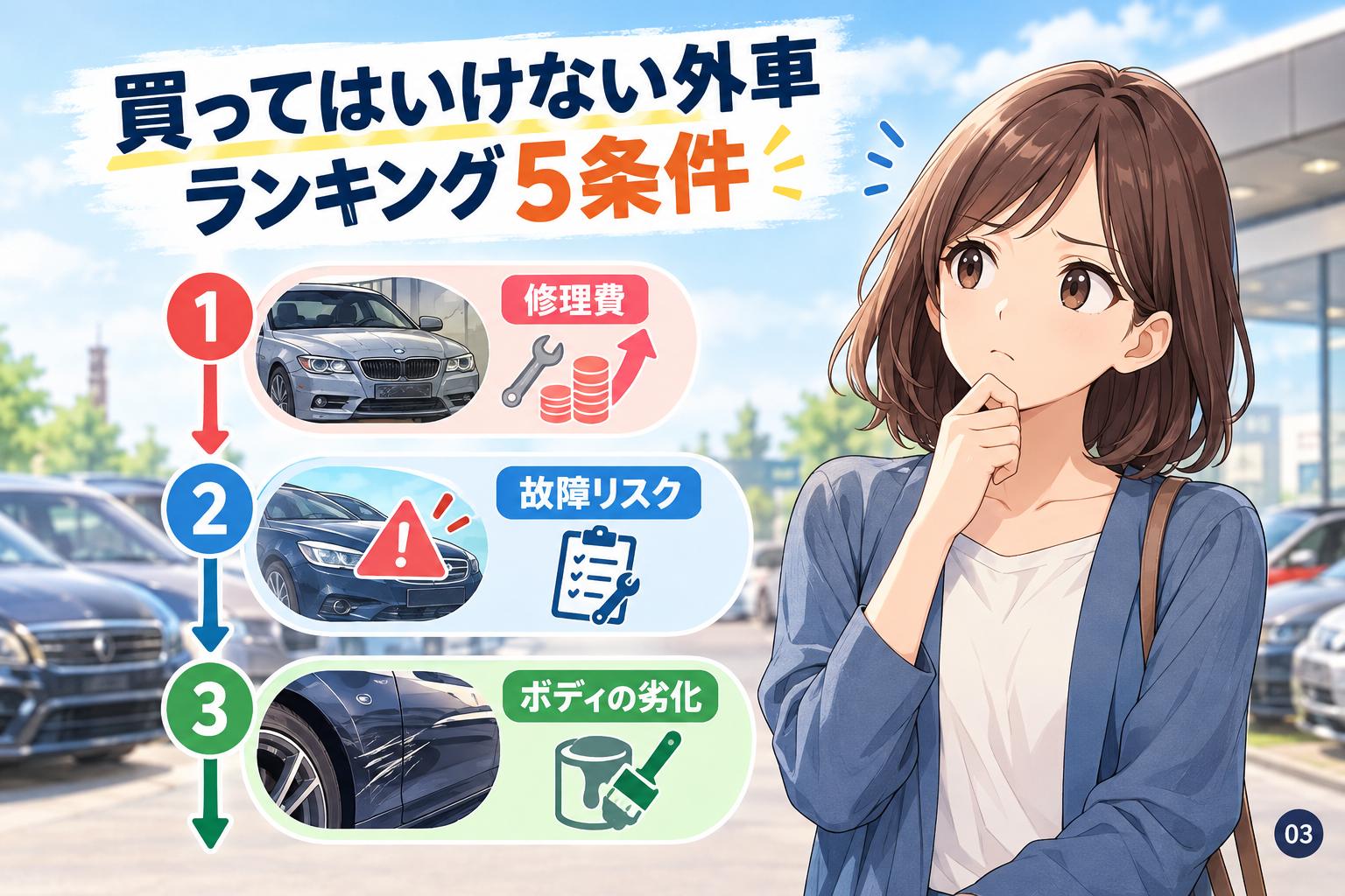 買ってはいけない外車ランキング5条件